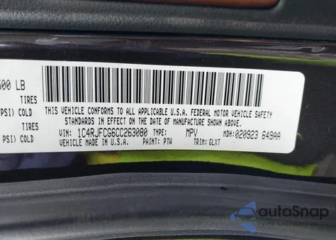 2012 Jeep Grand Cherokee Overland из США, поврежденный, VIN 1C4RJFCG6CC263080